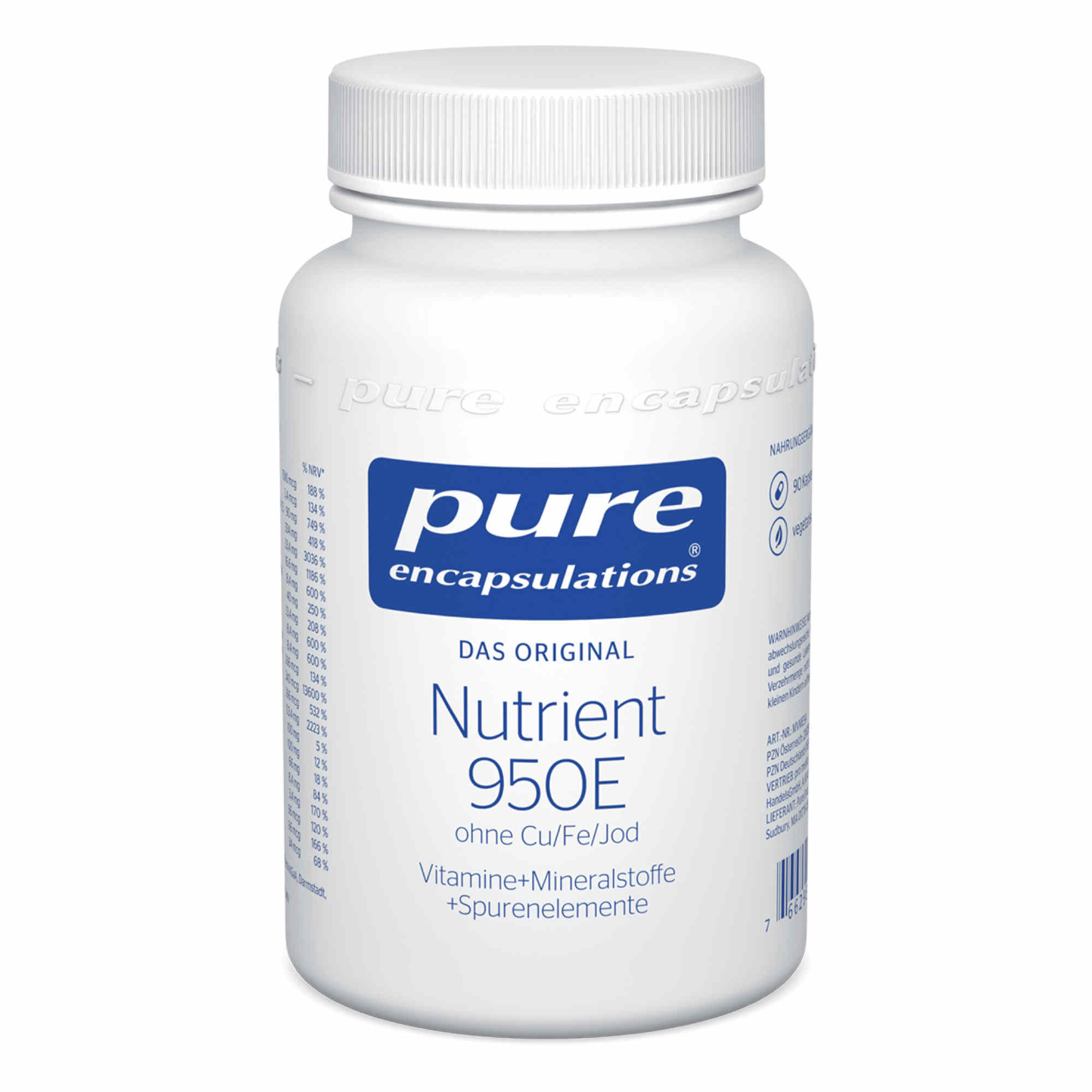 Nutrient 950E ohne Cu/Fe/Jod | Pure von Pure Encapsulation.