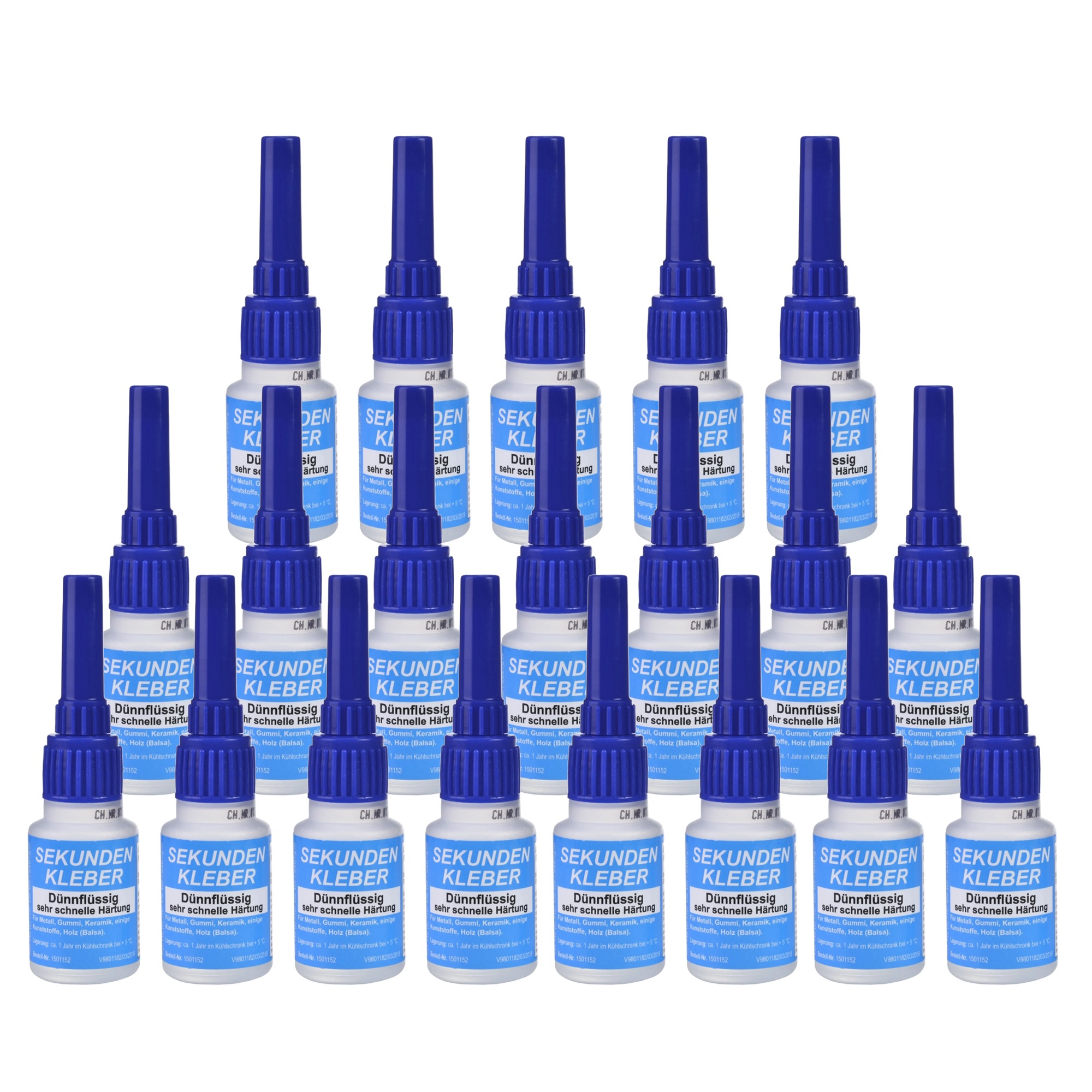 Superglue low viscosity, box/ 20 bottles with 20 g
