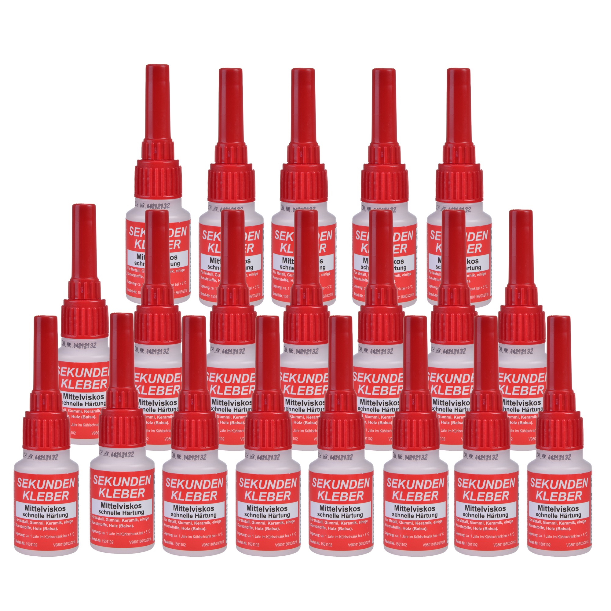 Superglue medium-viscosity, box/ 20 bottles with 20 g