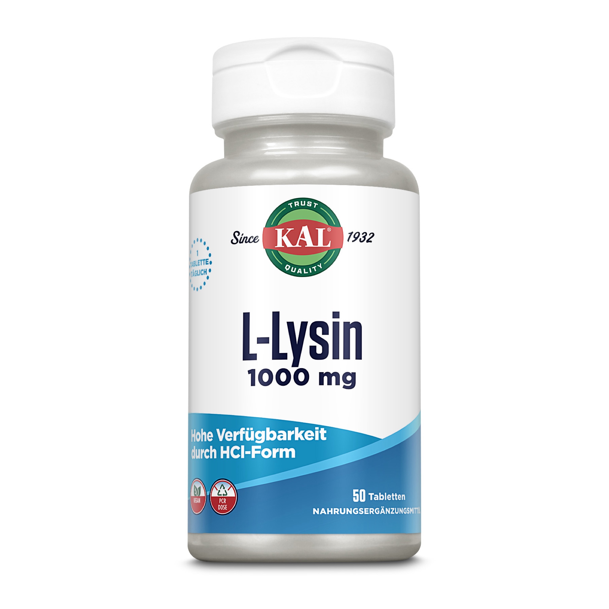 L-Lysin 1000 mg | vegan | laborgeprüft
