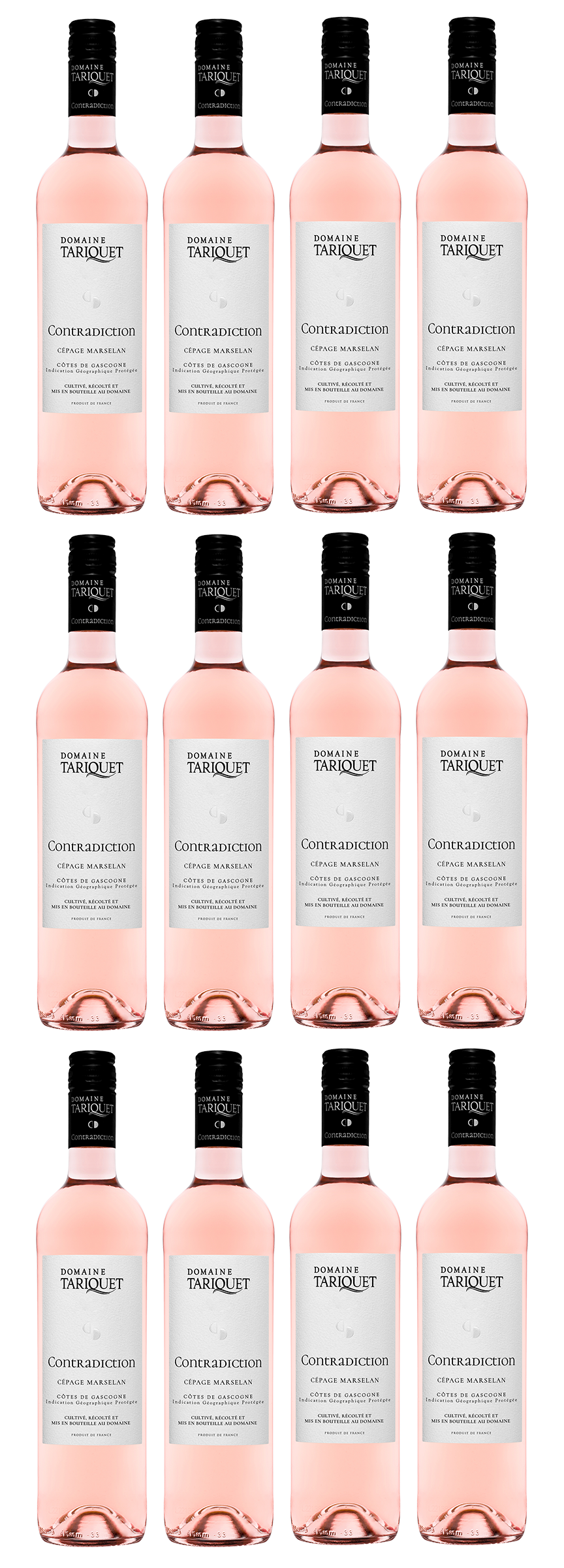 12x „Contradiction“ IGP Côtes de Gascogne, rosé