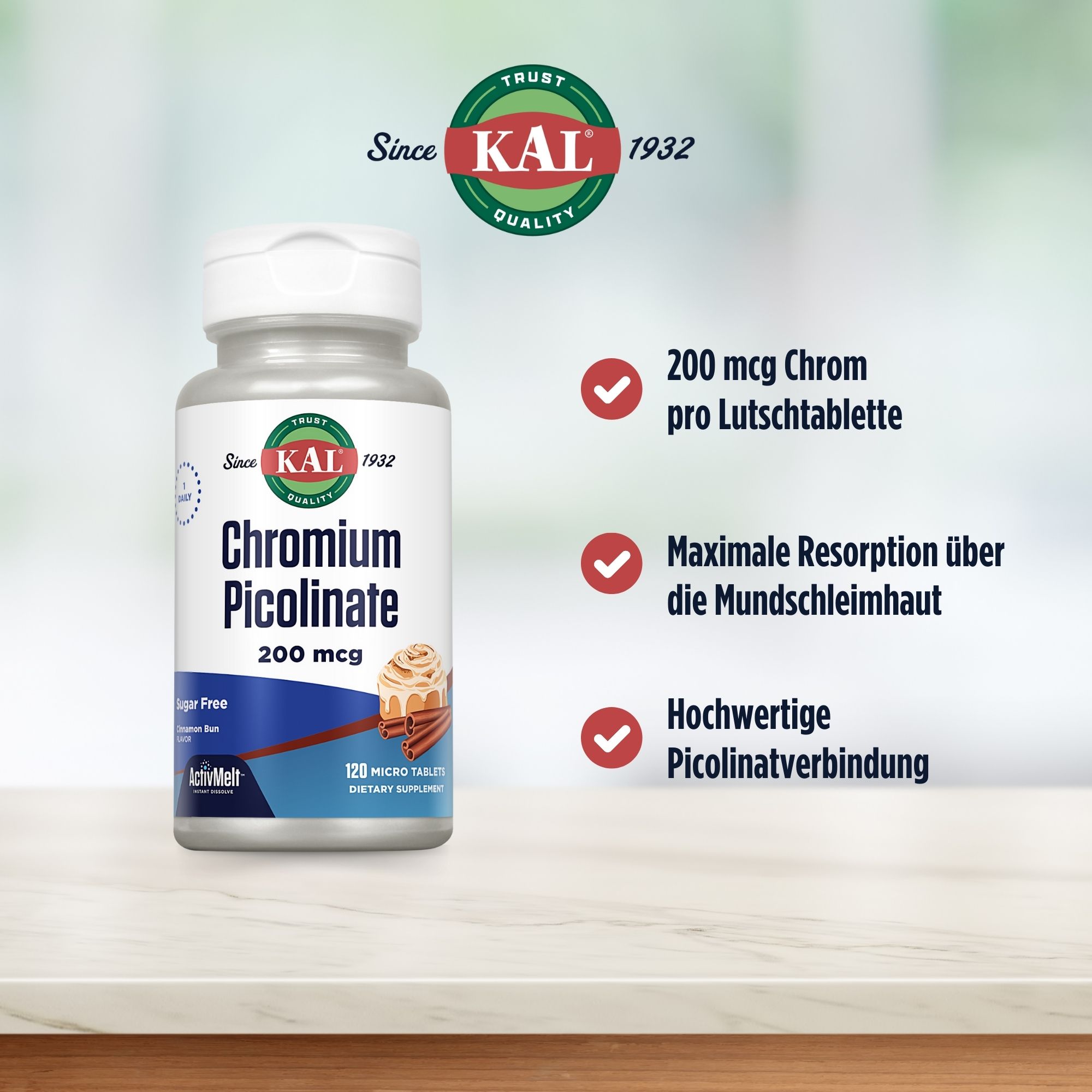 Produktfoto: Chrom Picolinat 200 mcg ActivMelt™