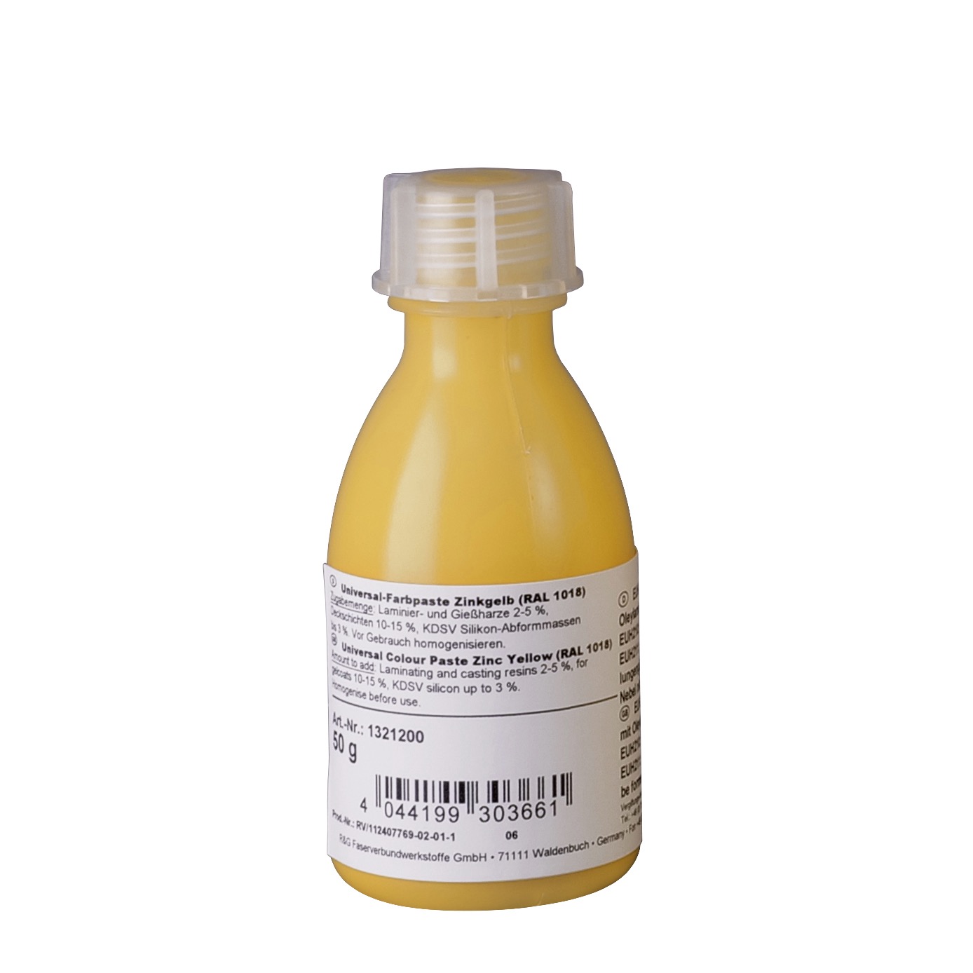 Universal Epoxy Colour Paste Zinc yellow, squeeze bottle/ 50 g 