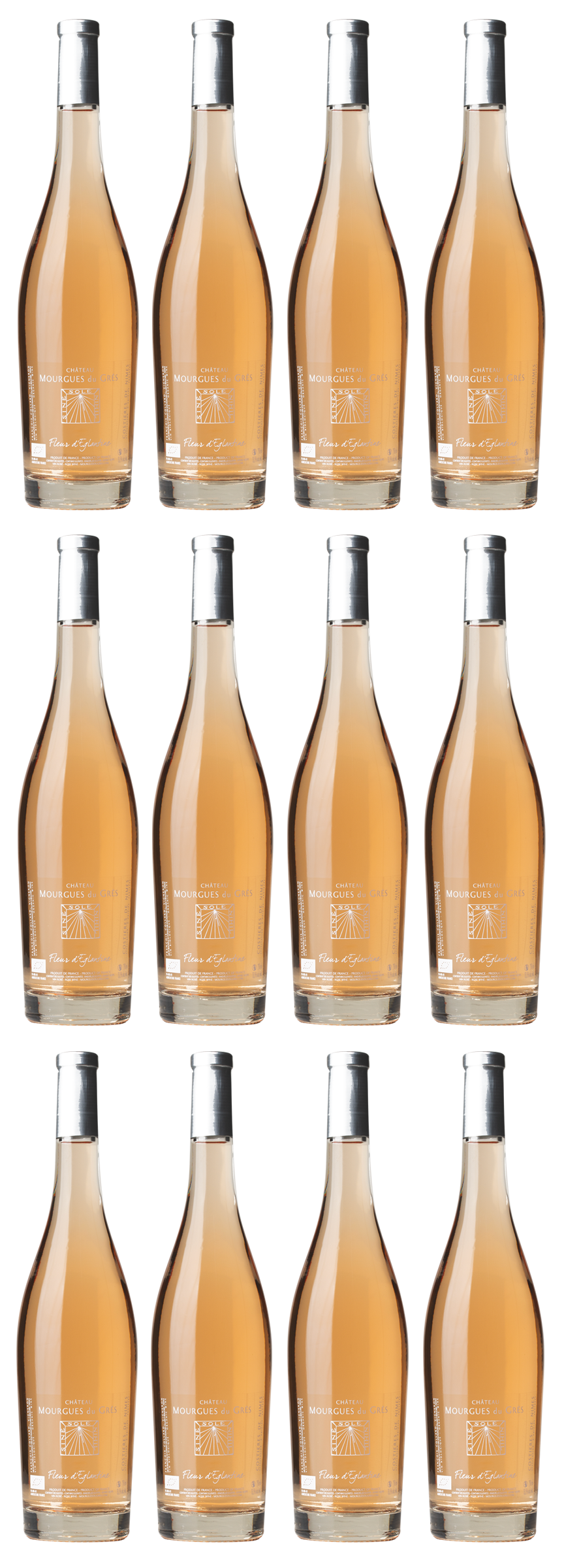 12x „Fleur d’Eglantine“ Costières de Nîmes, rosé