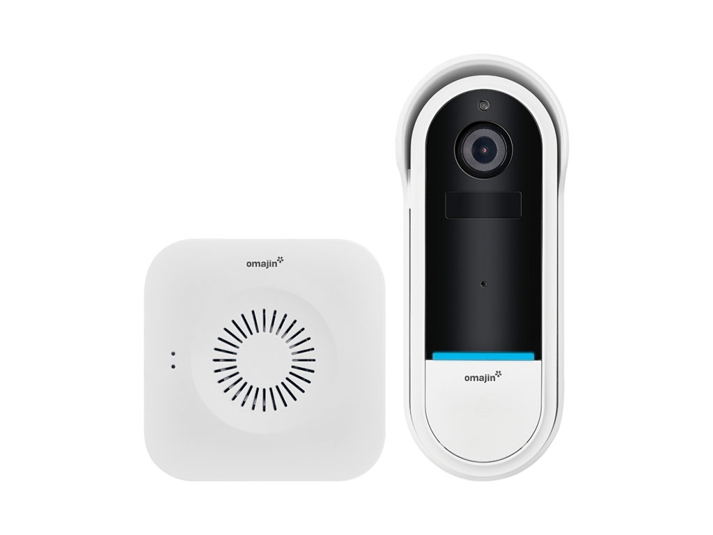 Omajin by Netatmo Kabellose Videotürklingel - Akku - Nachtsicht - inkl. Gong - weiß