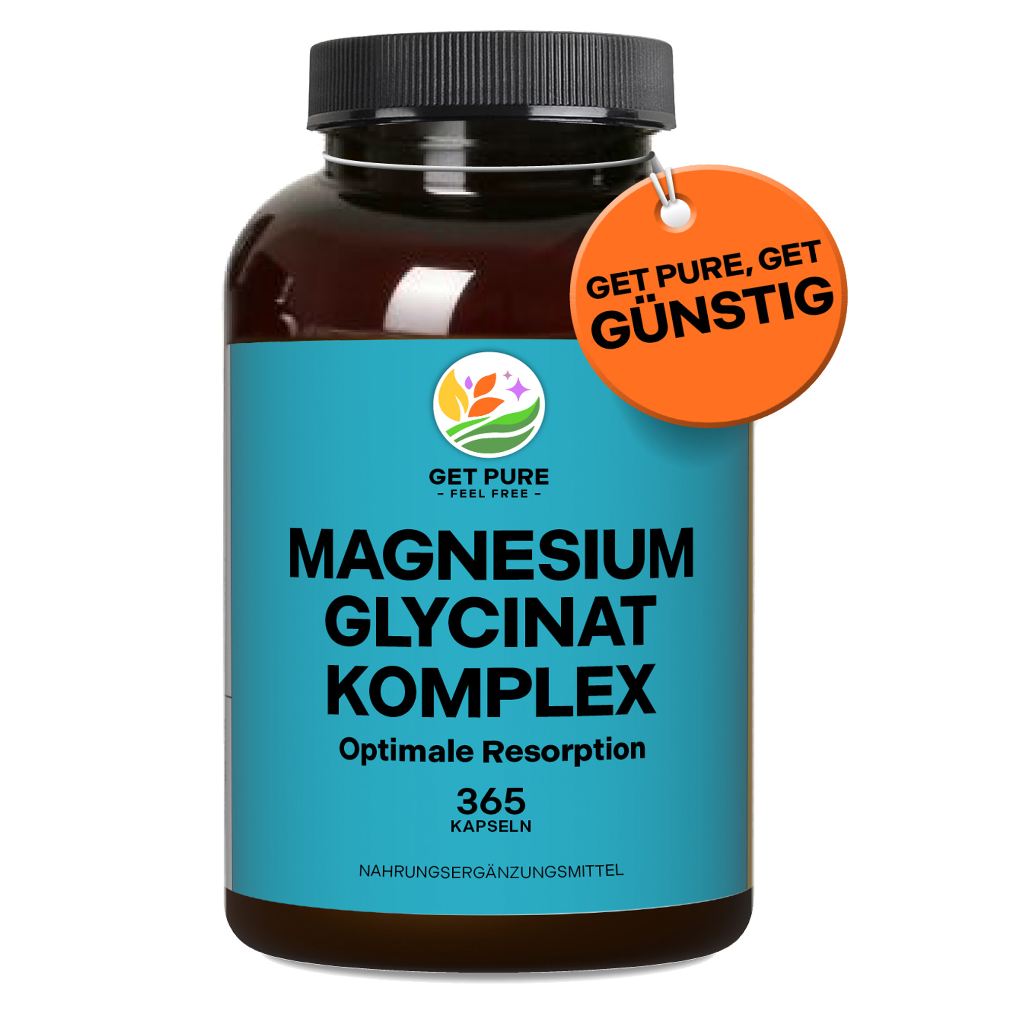 Produktfoto: Magnesium Glycinat Komplex | GET PURE - FEEL FREE