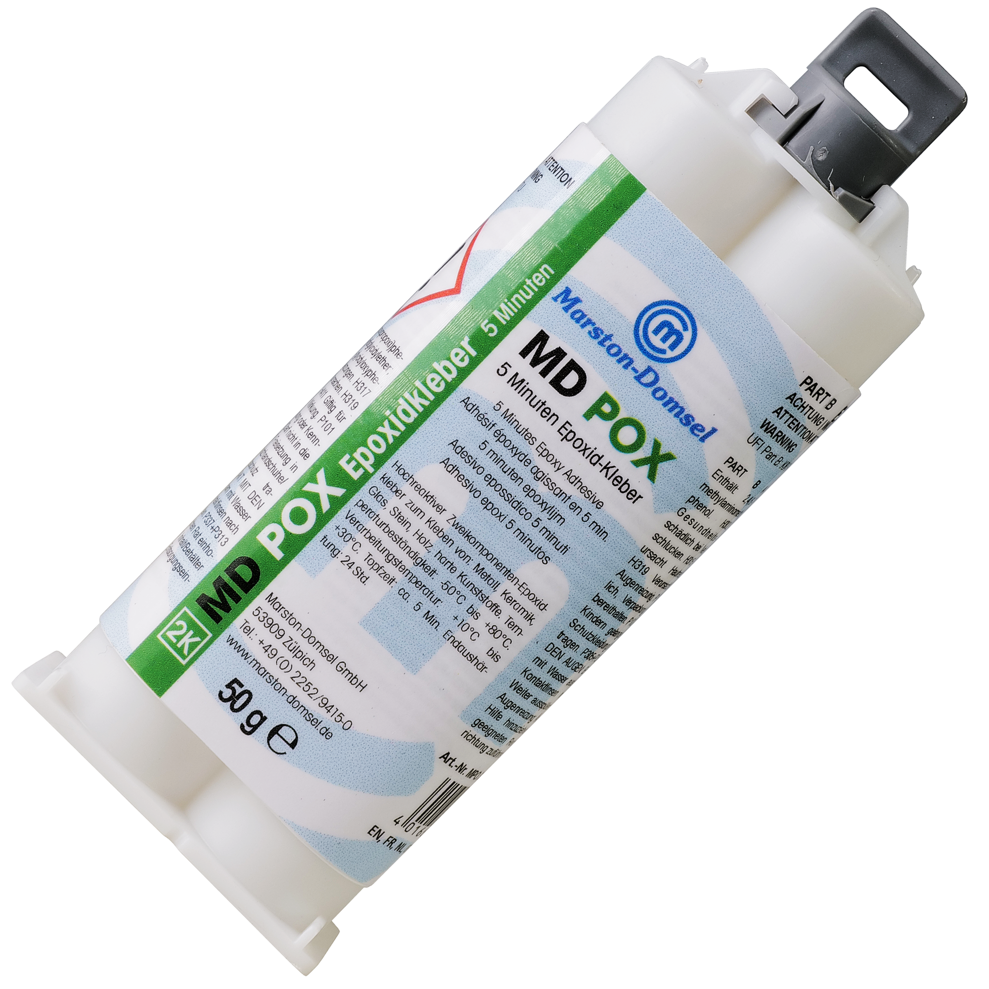 MD POX 5 minutes epoxy adhesive (MR 1:1) double cartridge/ 50 g