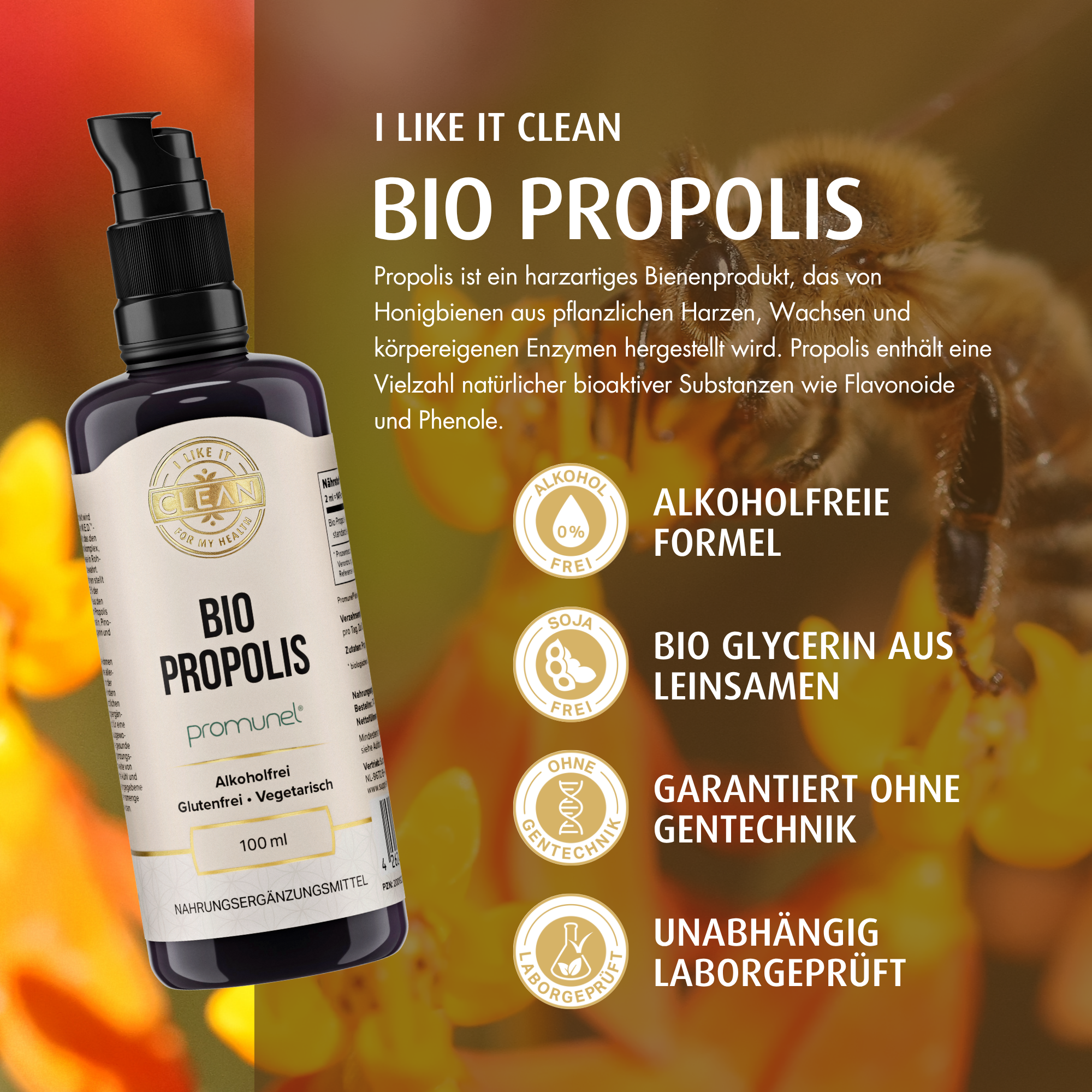 Produktfoto: Propolis flüssig Bio | i like it clean