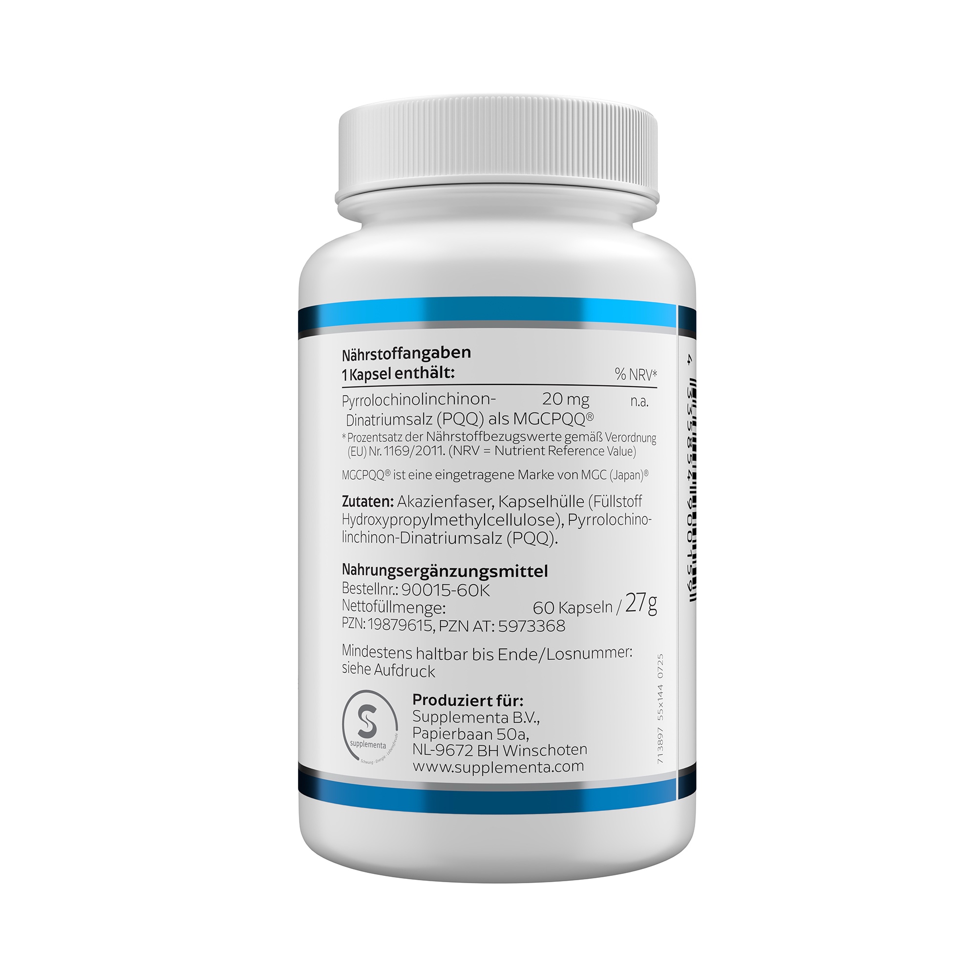 Produktfoto: PQQ 20 mg | Klean Labs