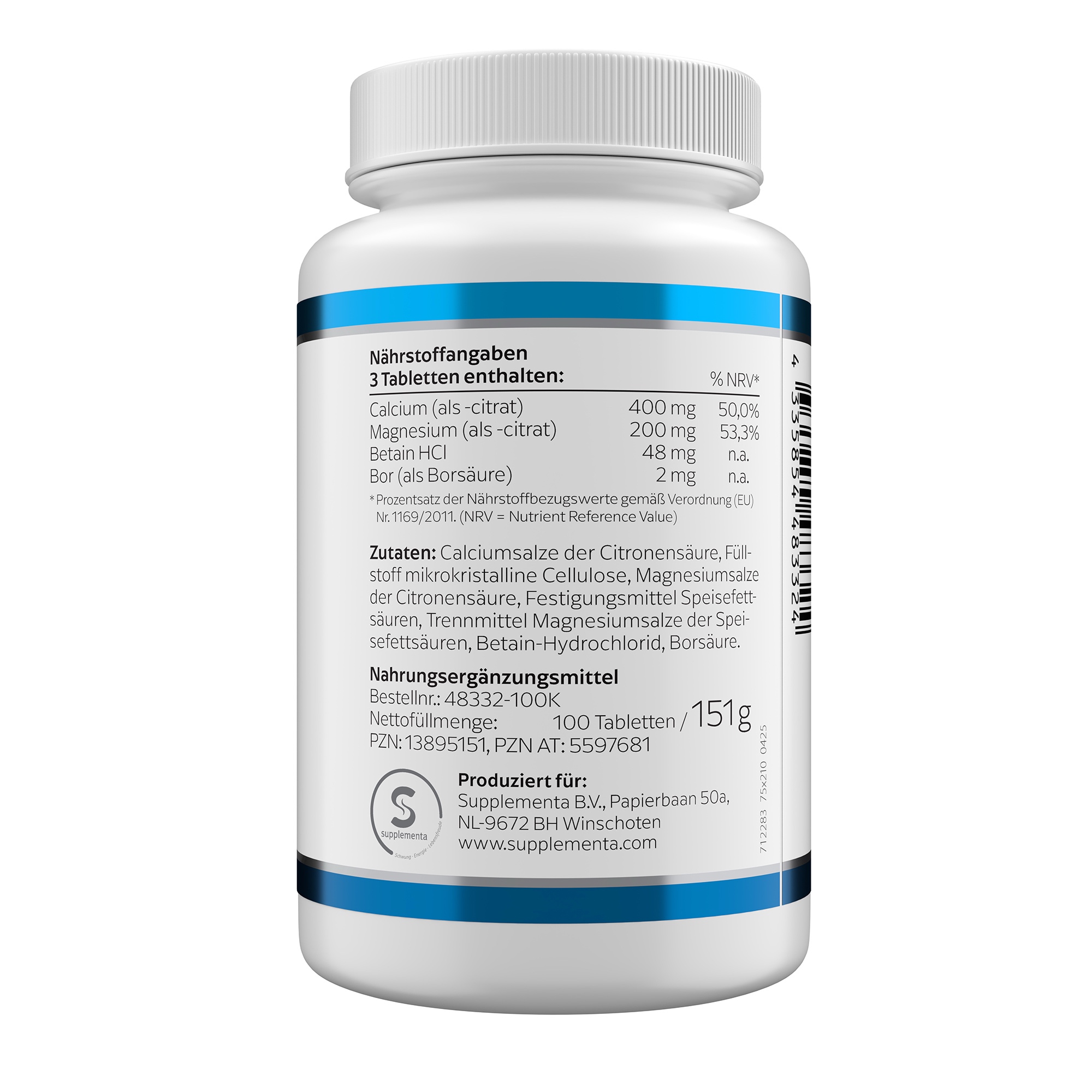 Produktfoto: Calcium & Magnesium + Bor