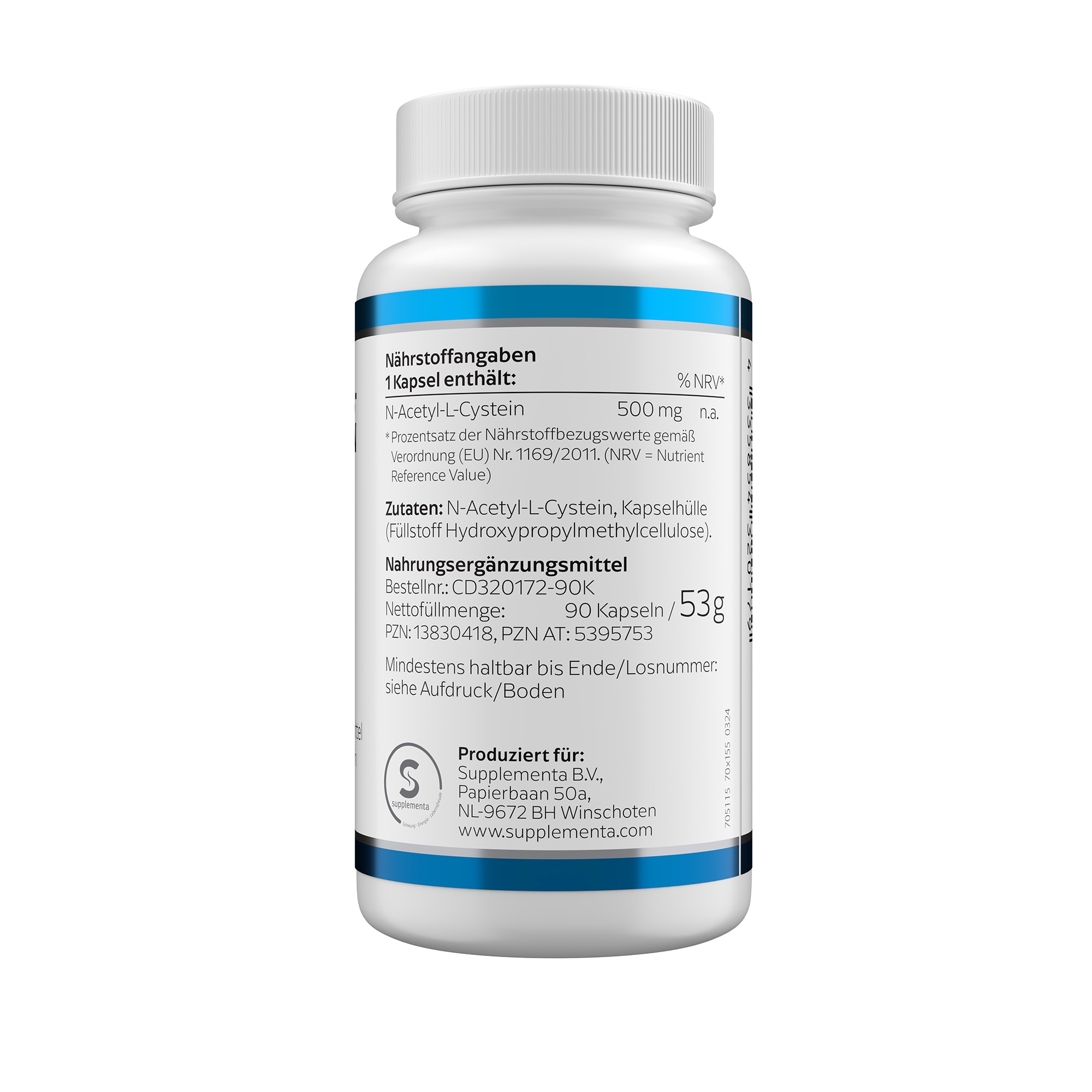 Produktfoto: N-Acetyl-L-Cystein 500 mg