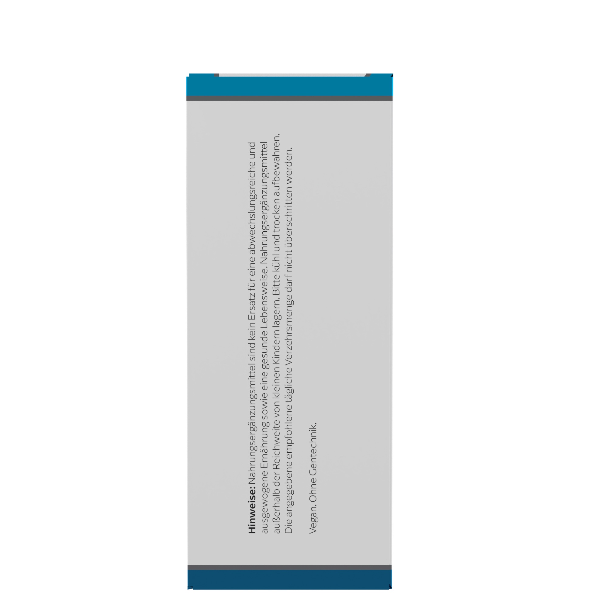 Produktfoto: Die Abbildung zeigt eine Verpackung von Klean Labs Nahrungsergänzungsmitteln. Auf der Vorderseite steht 'Vitamin B12 Folsäure'. Unten ist das Klean Labs Logo zu sehen. Die Verpackung ist in Weiß und Blau gehalten.