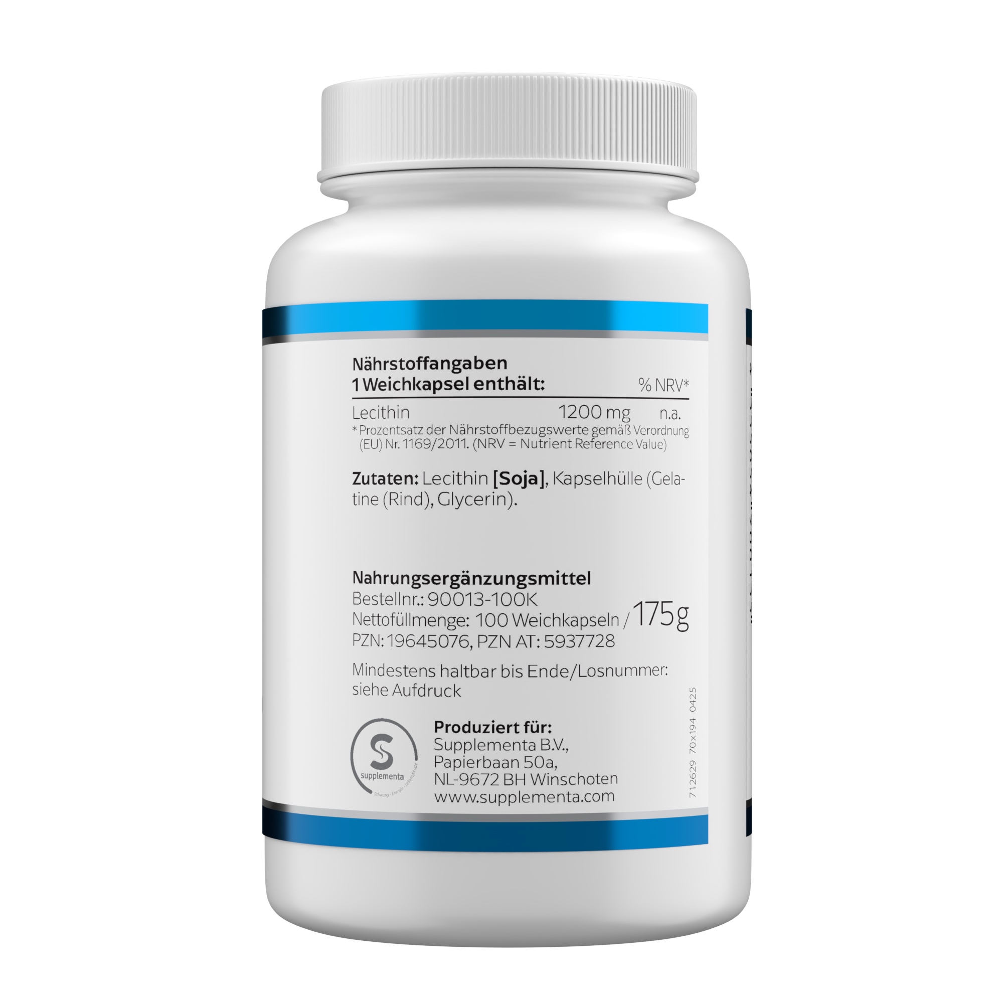 Produktfoto: Lecithin Weichkapseln 1200 mg Klean Labs