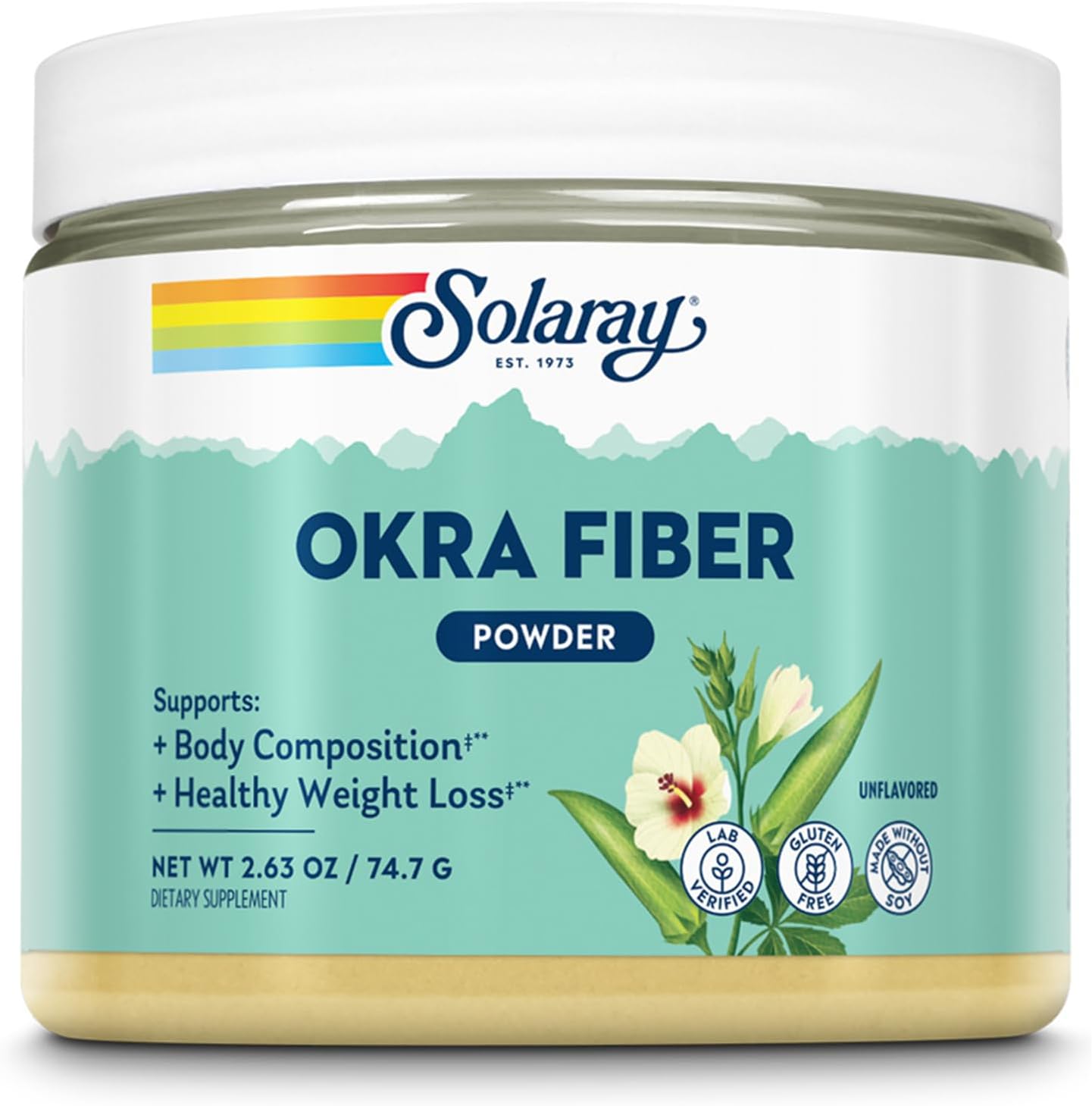 Produktfoto: Okra Fiber Pulver I glutenfrei I laborgeprüft
