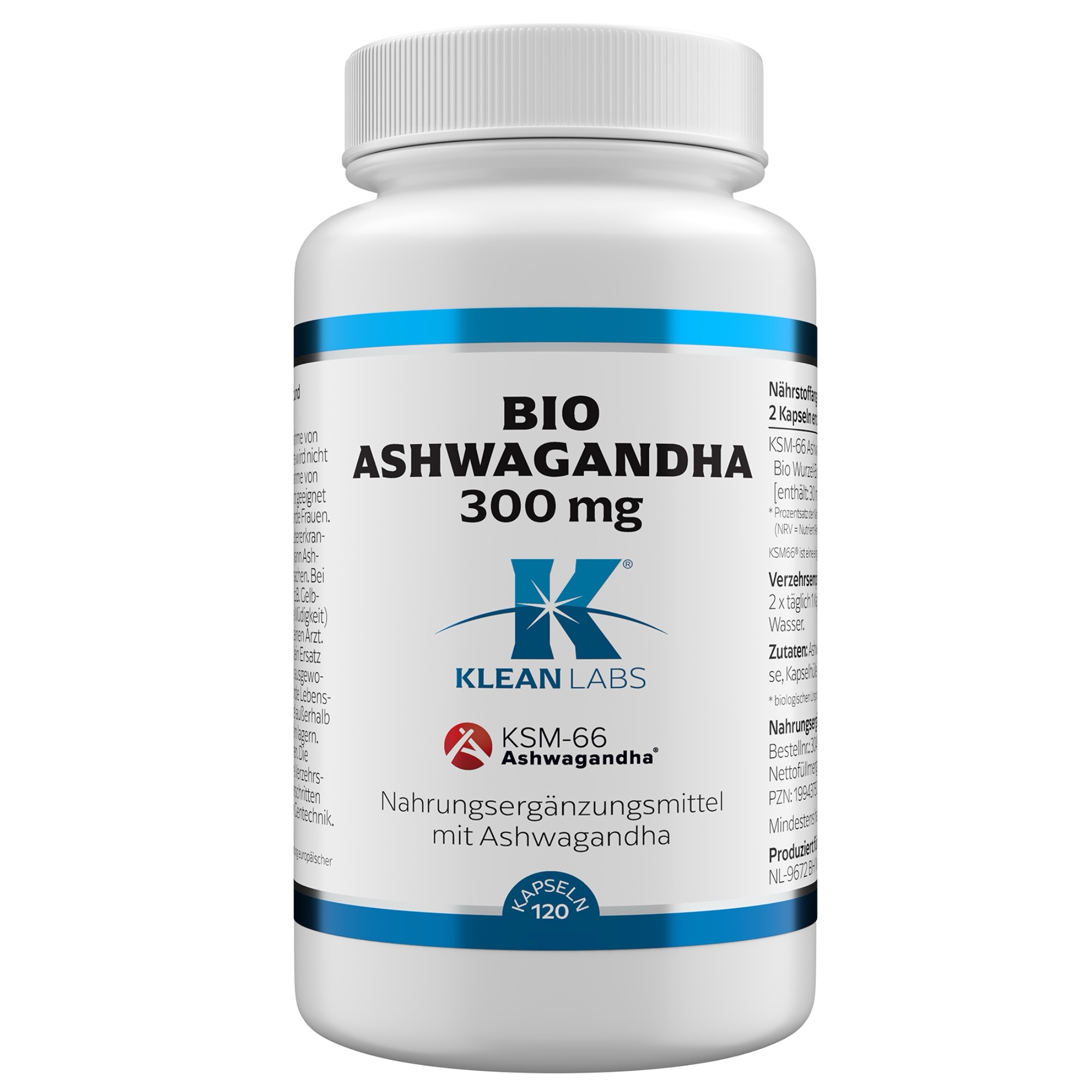 Produktfoto: Ashwagandha Bio Wurzel-Extrakt 300 mg | Klean-Labs