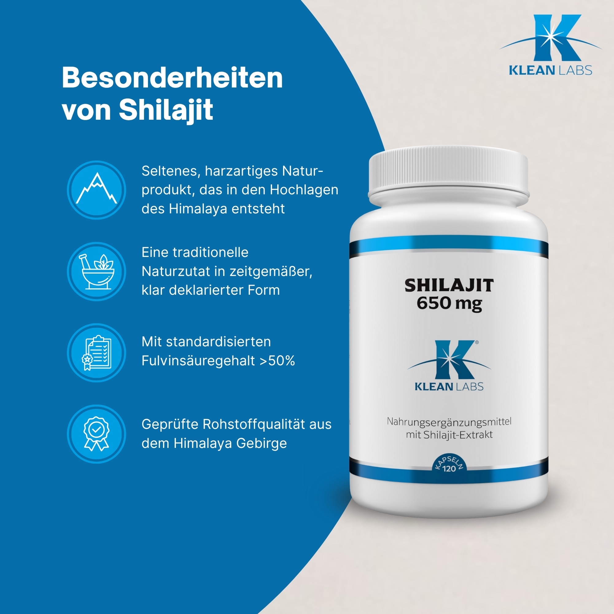 Produktfoto: Shilajit 650 mg | KLEAN LABS