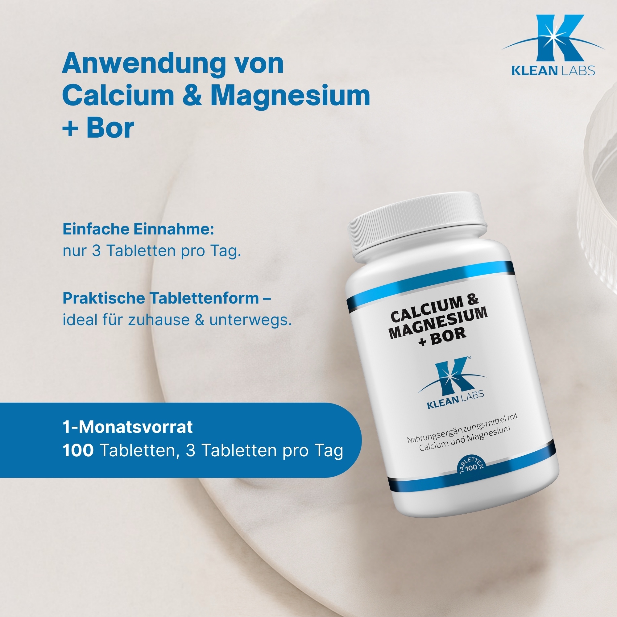 Produktfoto: Calcium & Magnesium + Bor