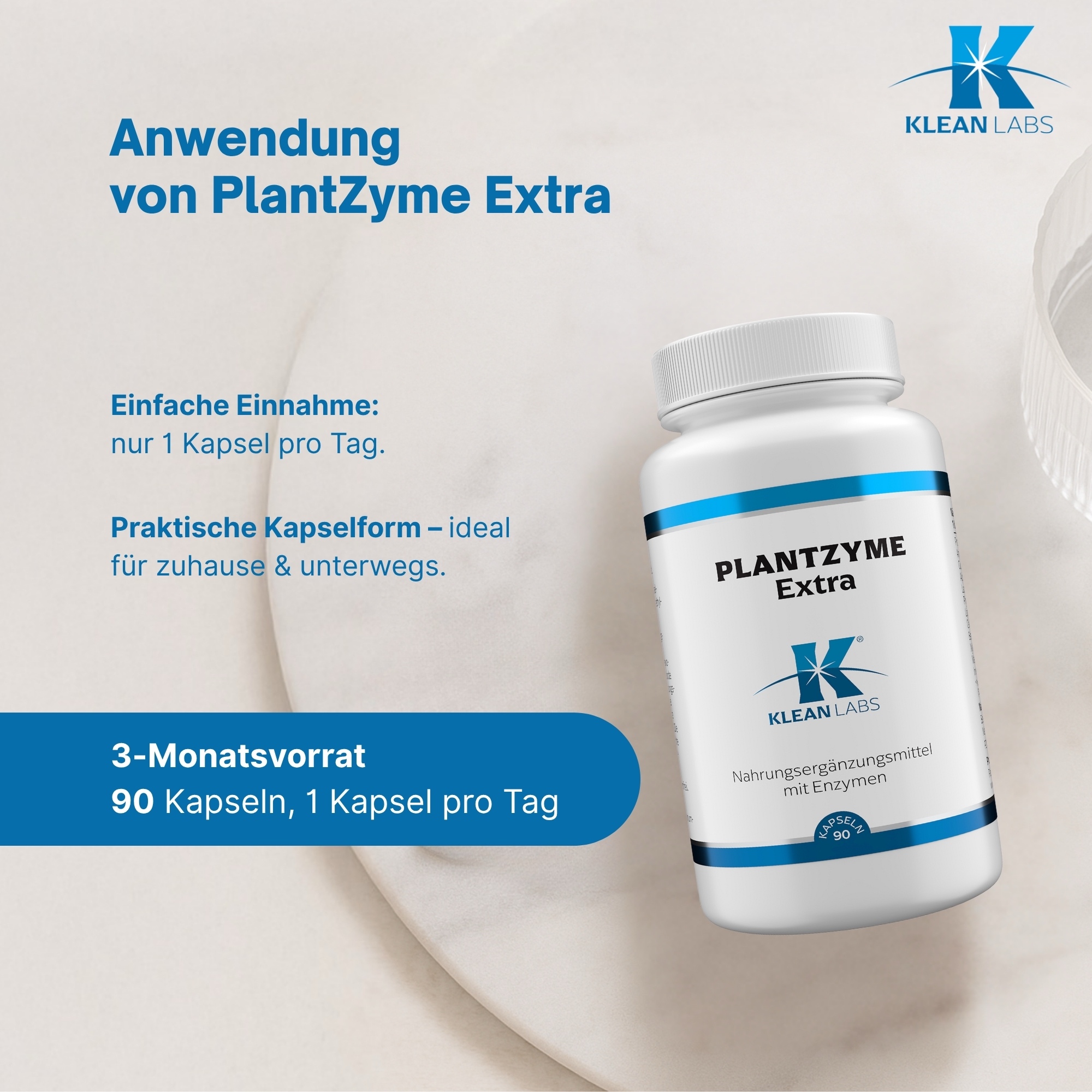 Produktfoto: PlantZyme Extra KLEAN LABS