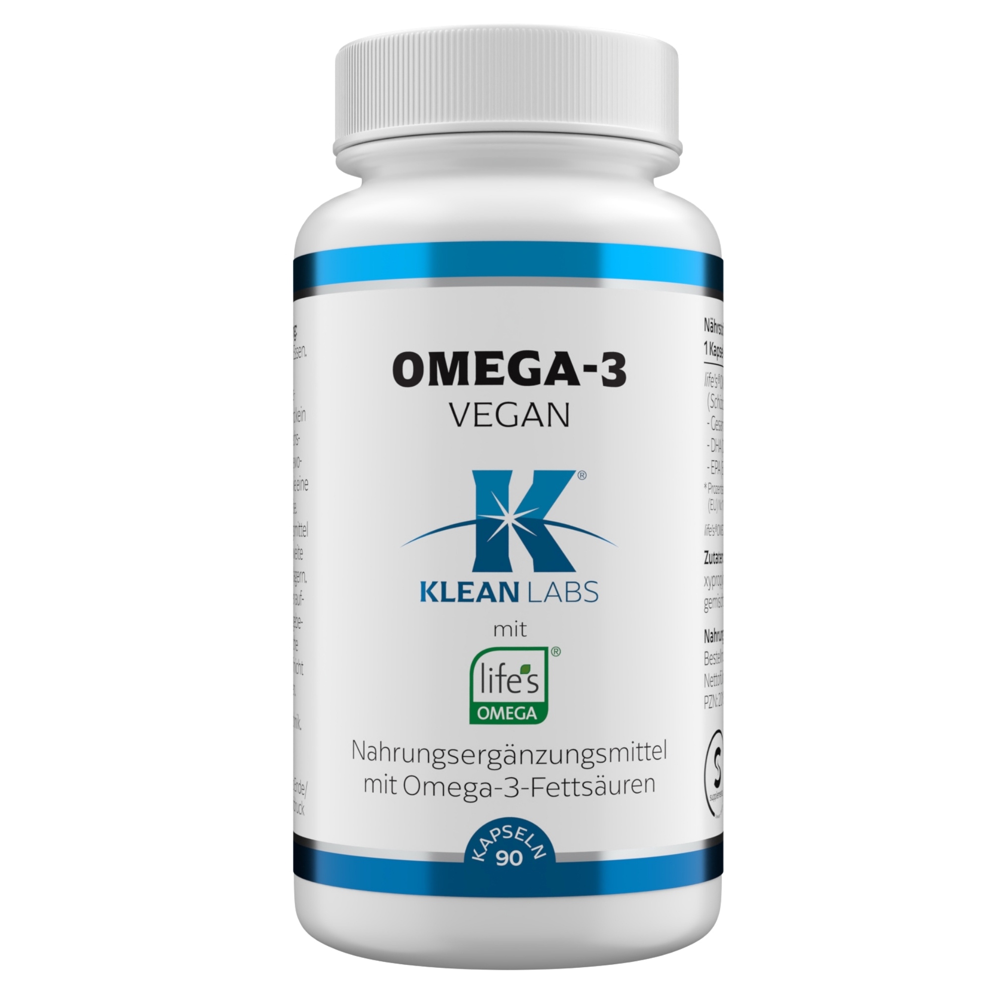 Produktfoto: Omega-3 vegan KLEAN LABS