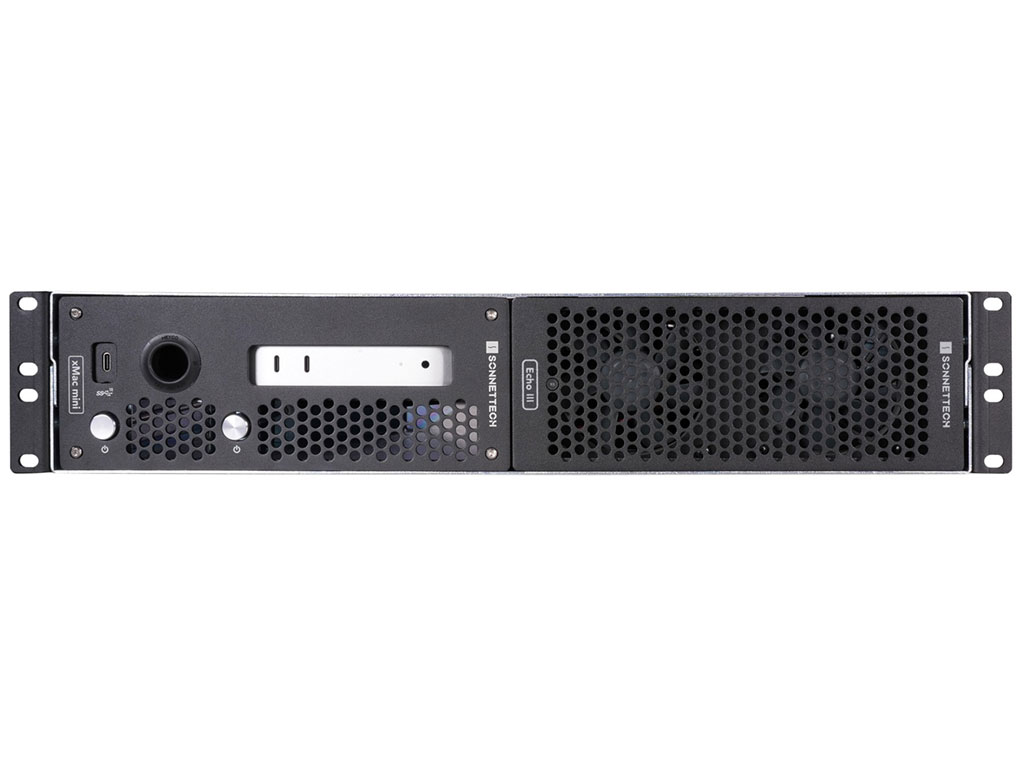 Sonnet xMac mini (2024+) 2U Rackmount System with Echo III Module