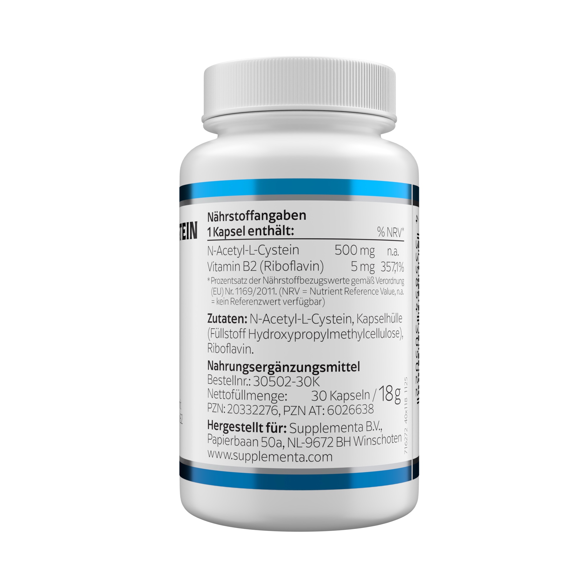 Produktfoto: N-Acetyl-L-Cystein 500 mg
