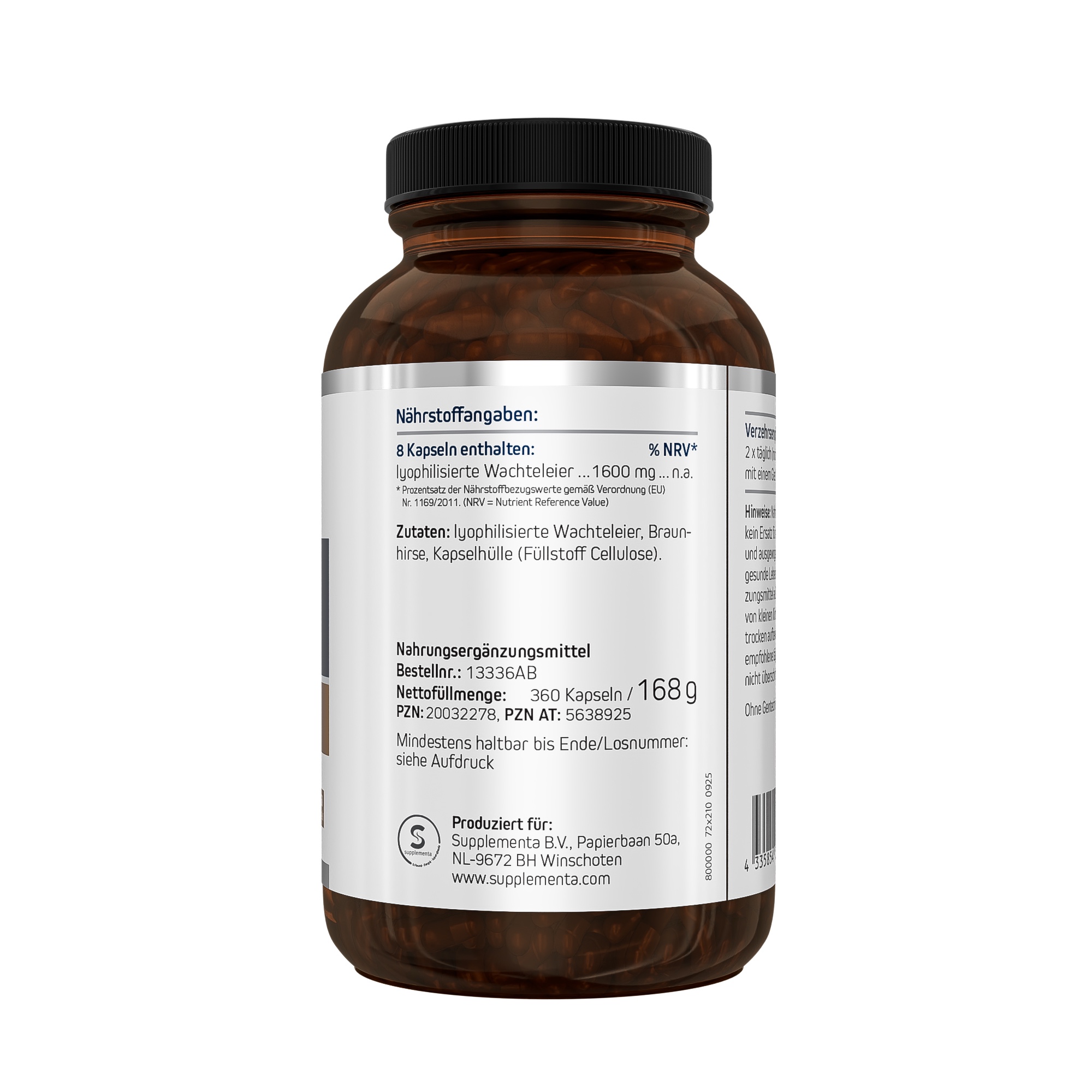 Produktfoto: Wachteleier, lyophilisiert