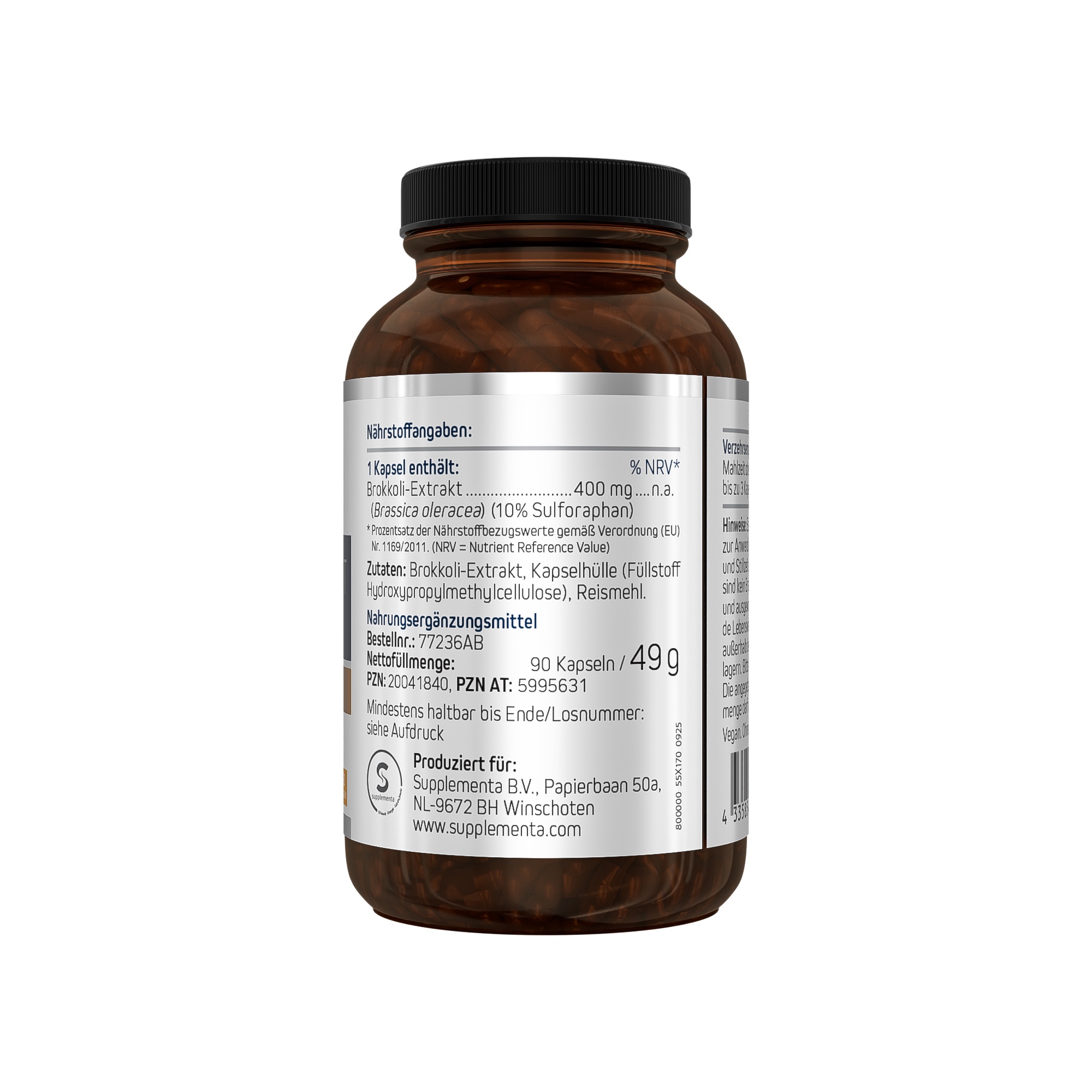 Produktfoto: Brokkoli-Extrakt 400 mg (10% Sulforaphan)