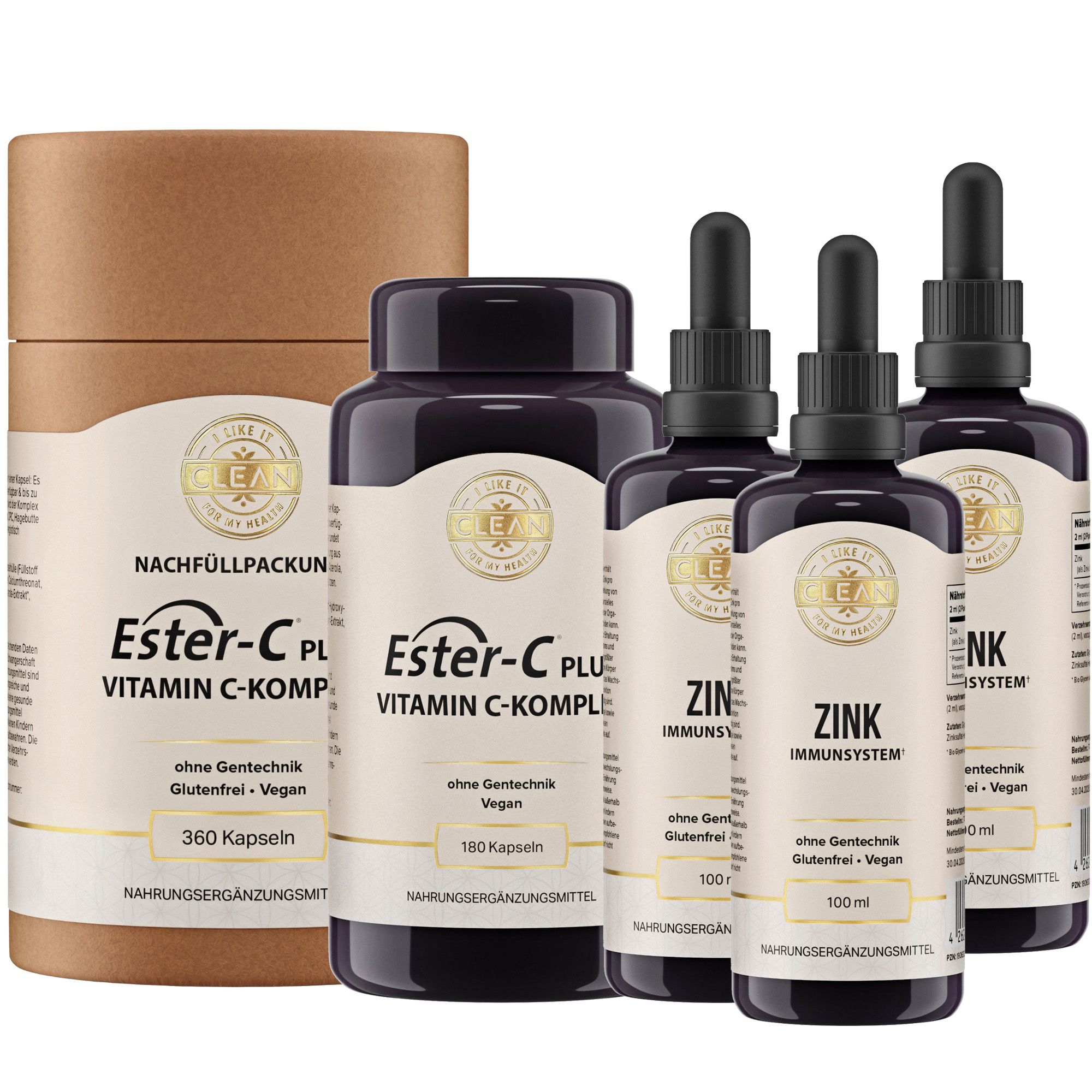 Zink flüssig & Ester-C Immunpaket
