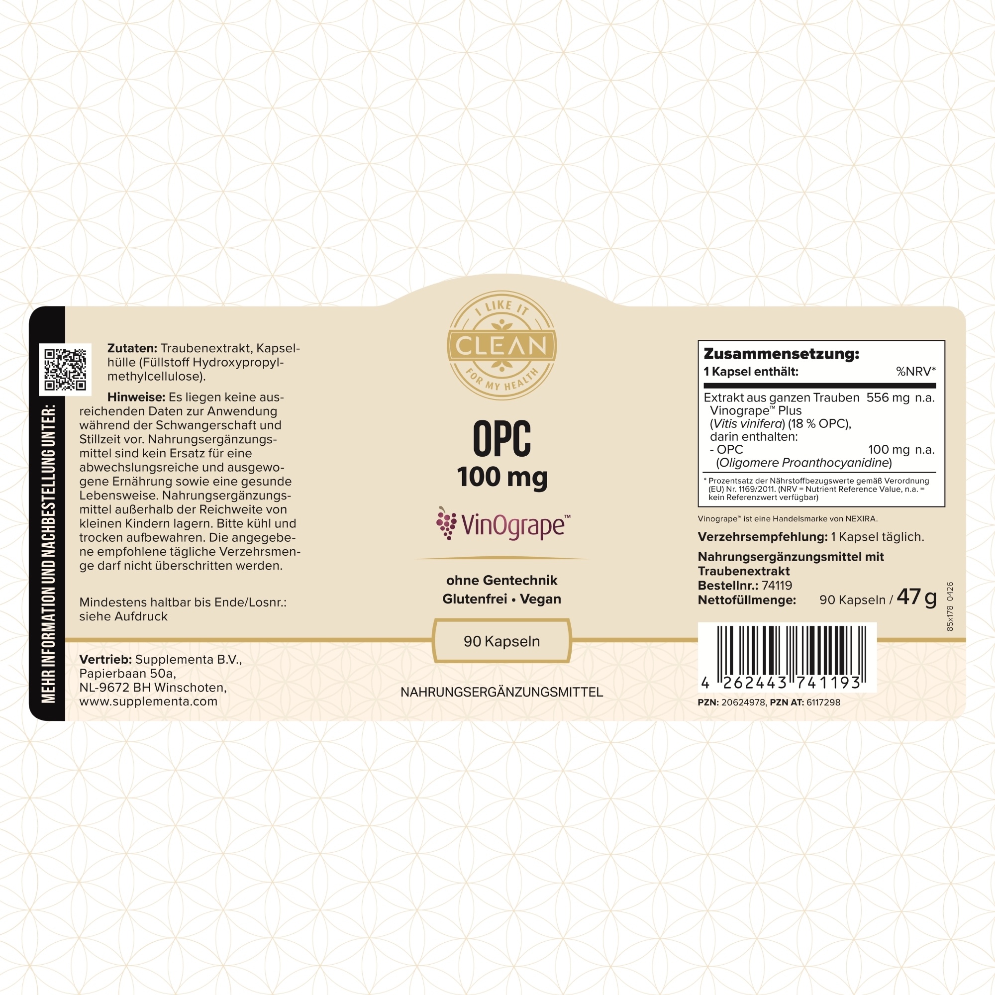 Produktfoto: OPC 100 mg Vinogrape™ Plus" | i like it clean