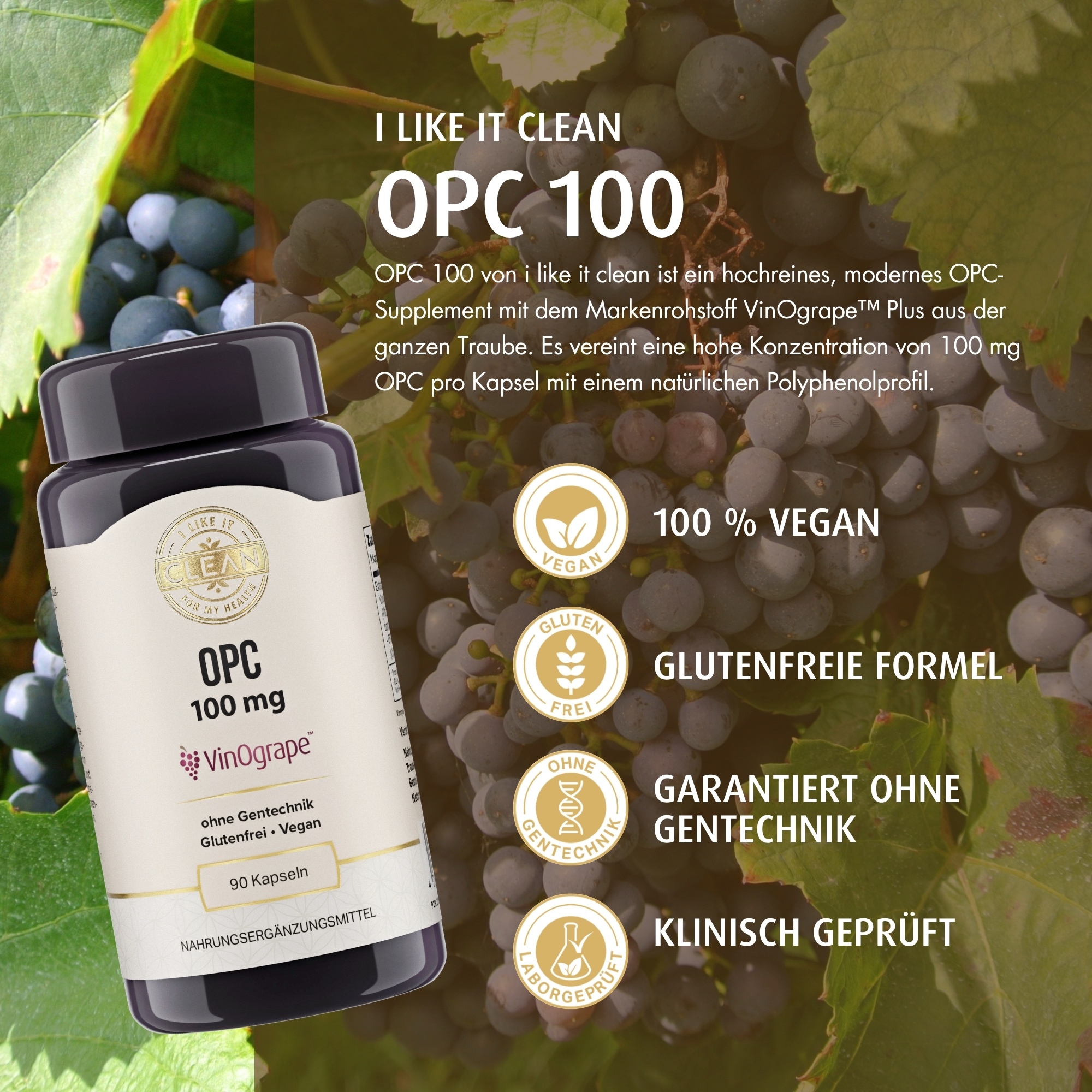 Produktfoto: OPC 100 mg Vinogrape™ Plus" | i like it clean