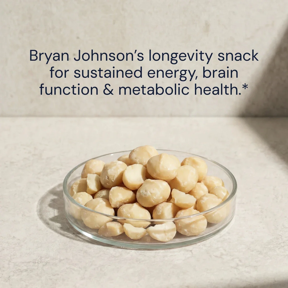 Produktfoto: Raw Macadamia |  Bryan Johnson