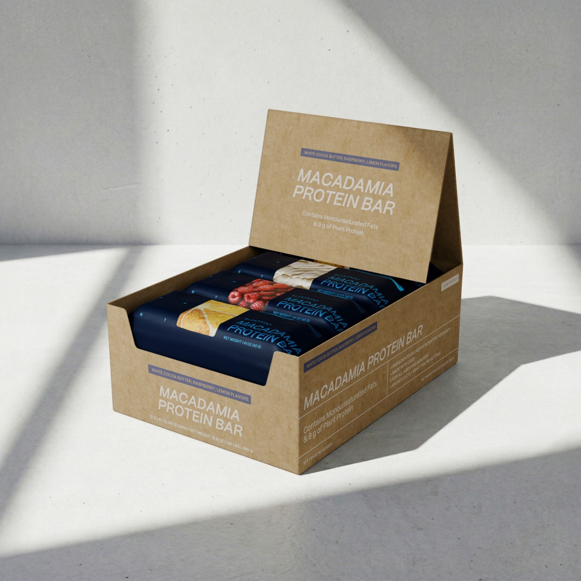 Produktfoto: Macadamia Protein Riegel |  Bryan Johnson