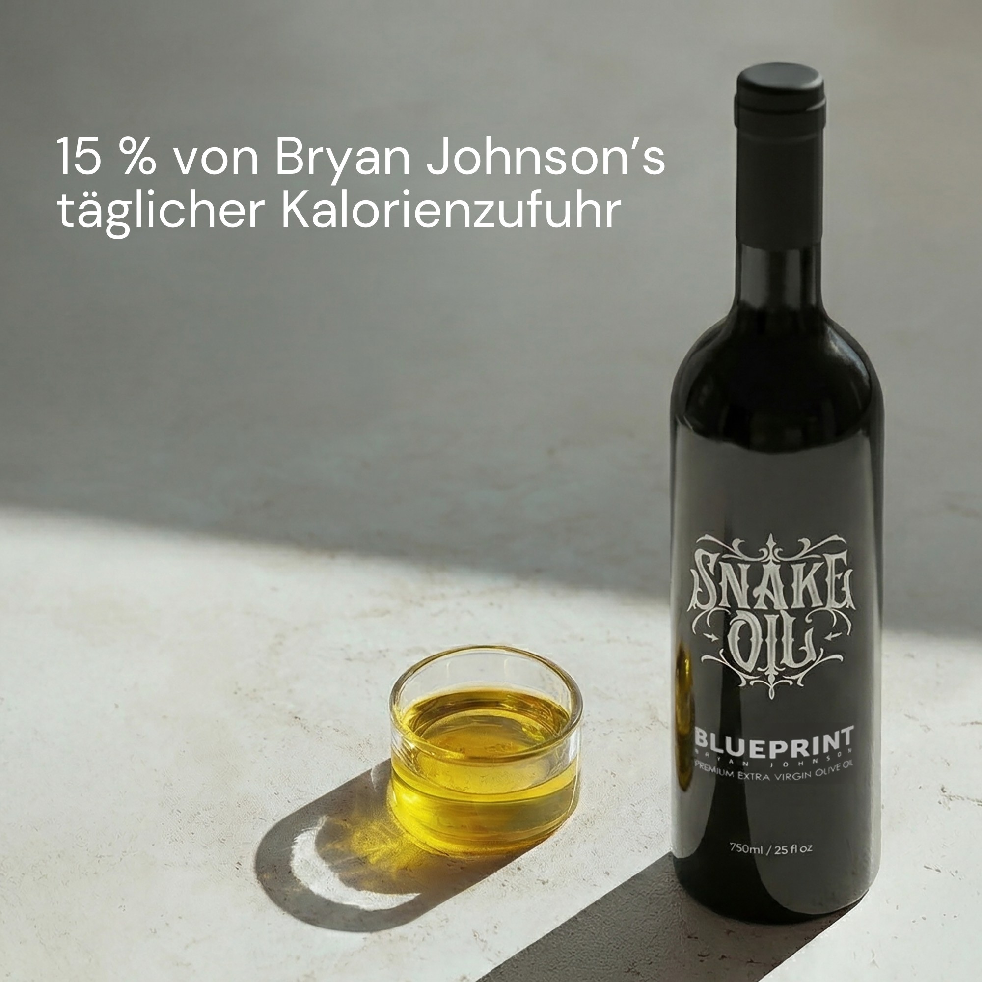 Produktfoto: Extra Virgin Olivenöl |  Bryan Johnson