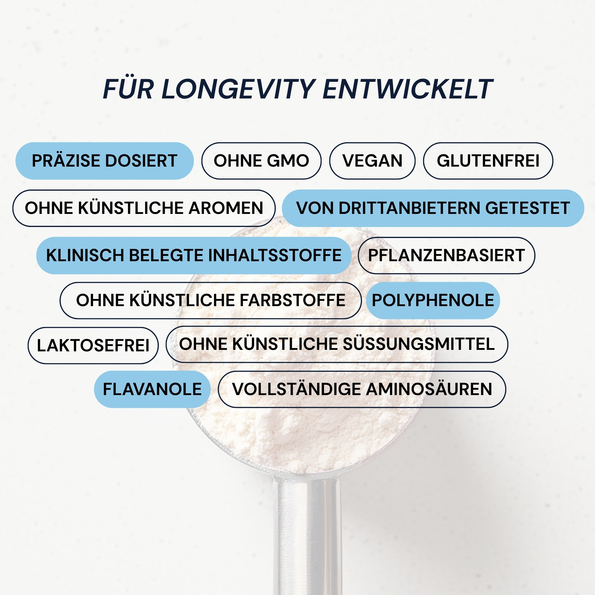 Produktfoto: Longevity Protein -Chocolate |  Bryan Johnson