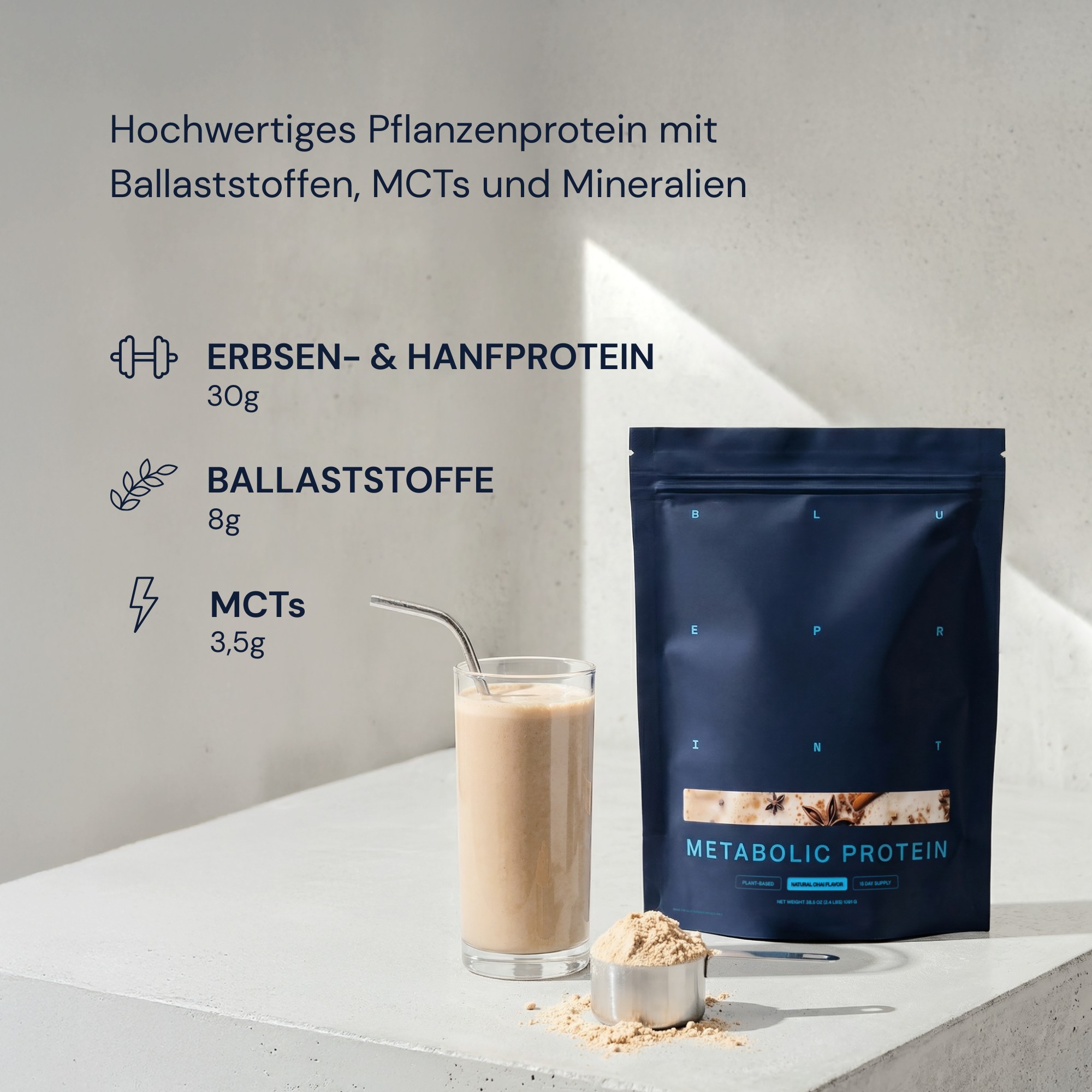 Produktfoto: Metabolic Protein Chai | Blueprint Bryan Johnson