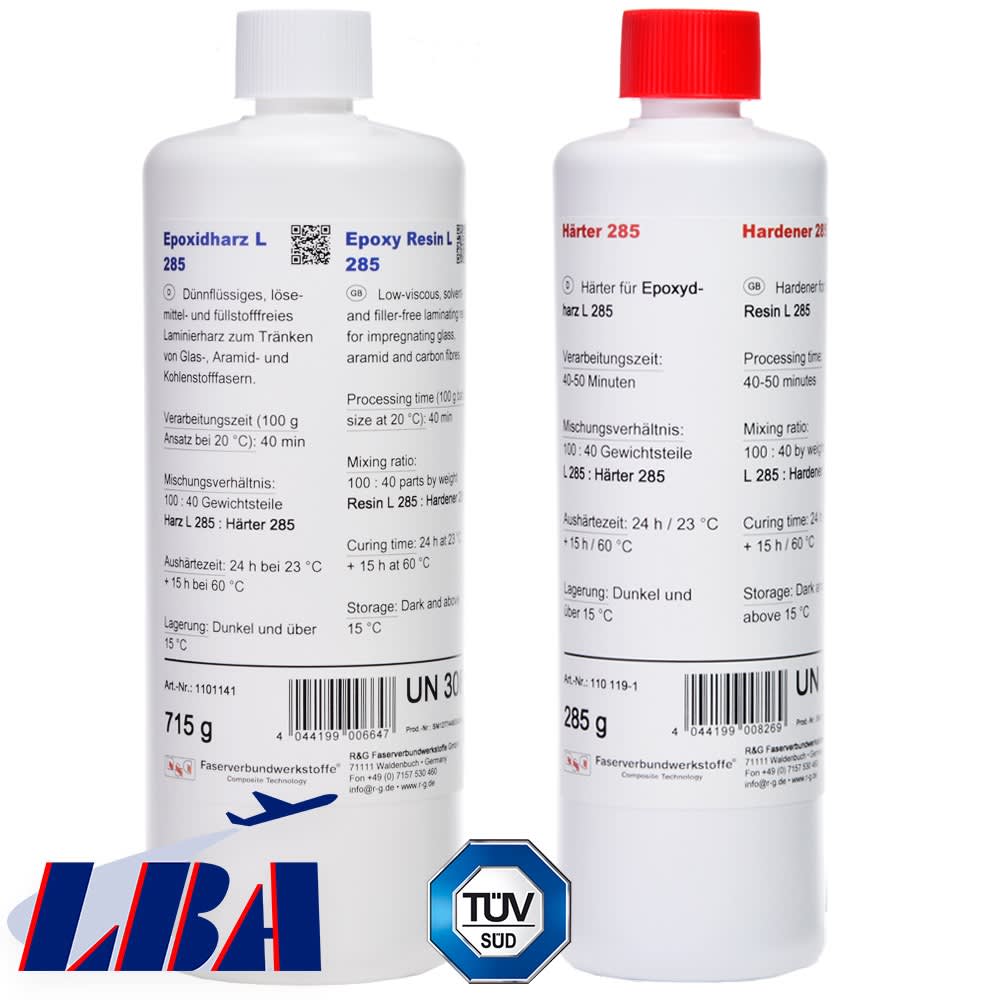 Epoxidharz EPIKOTE™ LR 285 + Härter EPIKURE™ LH 285 (50 min / Aero), Bild 2