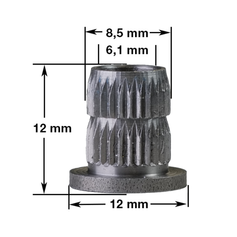 Fix-A-Form Insert 12 x 12 mm, bore 6,1 mm, image 2