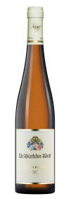 Produktfoto: Hochwertige Schlegelflasche mit Etikett von Dr. Bürklin-Wolf und Schriftzug Reiterpfad GC.