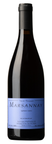 Produktfoto: Flasche Marsannay Burgunderwein mit blauer Etikette, produziert von Sylvain Pataille, Frankreich.