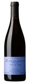 Produktfoto: Flasche mit blauem Etikett 'Marsannay Clos du Roy', Sylvain Pataille, 750 ml, 13% Vol, Frankreich.