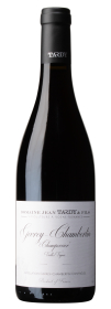 Produktfoto: Hochwertige Burgunderflasche mit Etikett von Domaine Jean Tardy & Fils, Gevrey-Chambertin, Champ Perrier, Vieilles Vignes.