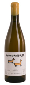 Produktfoto: Weißweinflasche mit Etikett 'Komokabras', 750 ml, 13% Vol., aus Spanien.