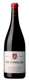 Produktfoto: Flasche Roc D'Anglade Rotwein, 1500 ml, mit rotem Wachssiegel und Etikett mit Text 'Vin de Pays du Gard'.