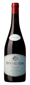 Produktfoto: Weinflasche mit rotem Verschluss, Etikett “PHINCA EL VEDAO Garnacha“.