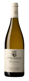Produktfoto: Eine Flasche Chardonnay-Wein von Dönnhoff, 13% Alkoholgehalt, 750 ml, aus der Region Nahe, Deutschland.