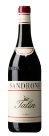 Produktfoto: Flasche Sandrone Vite Talin Barolo mit rotem Verschluss.