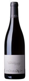Produktfoto: Eine Weinflasche mit einem Etikett, auf dem 'Le Bouquet des Garrigues', 'Côtes-du-Rhône' und 'le Clos du Caillou' steht.