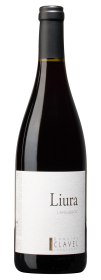 Produktfoto: Eine Weinflasche mit dem Etikett “Liura Languedoc“ und “Domaine Clavel“.