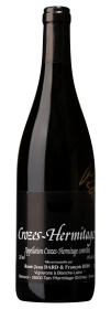 Produktfoto: Hochwertige Burgunderflasche mit Etikett Crozes-Hermitage, 750 ml, 14% Alkohol, abgefüllt von René-Jean Dard & François Ribo.