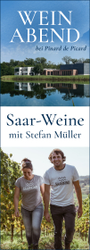 Produktfoto:  „Saar-Weine – Terroir trifft Leidenschaft“ mit Stefan Müller | Weinabend 2026